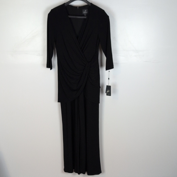 Adrianna Papell NWT Jersey Long Sleeve Jumpsuit - Picture 1 of 14